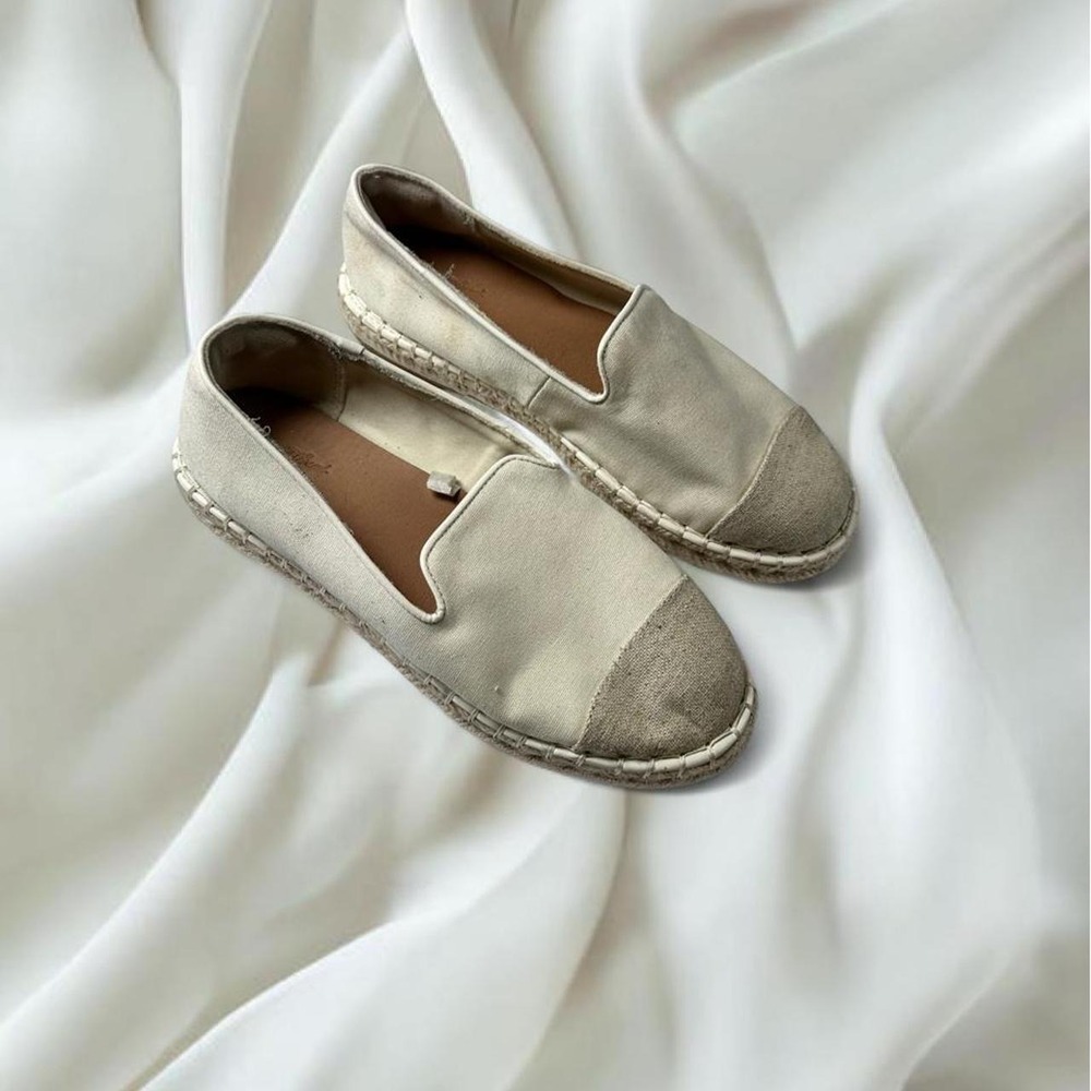 Universal Thread Skipper Espadrille Flats cream canvas y2k mcbling fairy boho